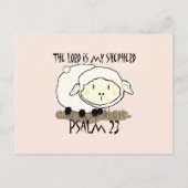 主は私の羊飼いの詩編23乳児Tシャツである – U ポストカード (正面)