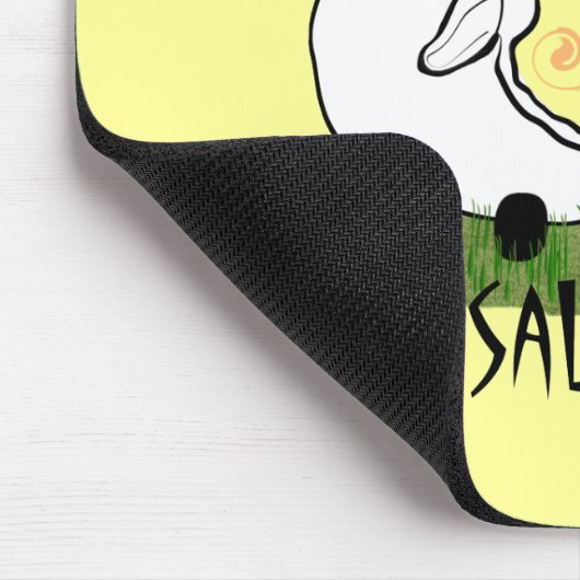 主は私の羊飼いの詩編23乳児Tシャツである – U マウスパッド (コーナー)