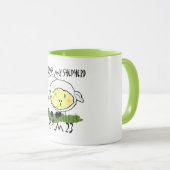 主は私の羊飼いの詩編23乳児Tシャツである – U マグカップ (正面右)