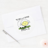 主は私の羊飼いの詩編23乳児Tシャツである – U ラウンドシール (封筒)