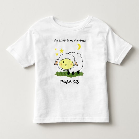 主は私の羊飼いの詩編23乳児Tシャツ トドラーTシャツ (正面)