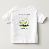 主は私の羊飼いの詩編23乳児Tシャツ トドラーTシャツ (裏面)
