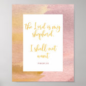主は私の羊飼いクリスチャンのポスター ポスター (正面)