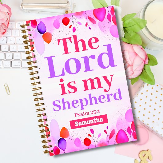 主は私の羊飼いクリスチャン・ガール・ジャーナル ノートブック