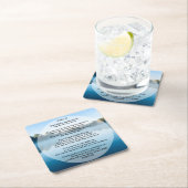 主は私の羊飼いパルム23 スクエアペーパーコースター (インサイチュ)