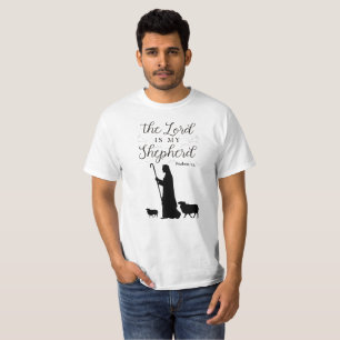 主は私の羊飼い23詩篇Tシャツ Tシャツ