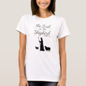 主は私の羊飼い23詩篇Tシャツ Tシャツ (正面)