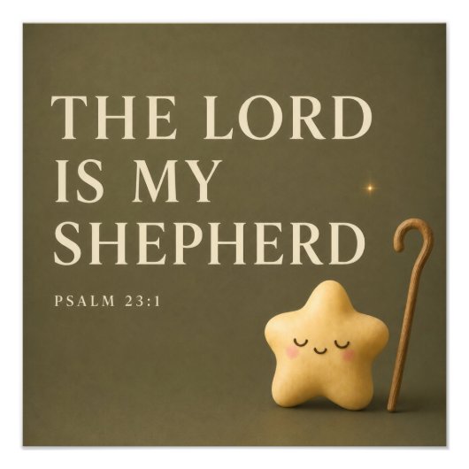 主は私の羊飼い | キリスト教 フォトプリント (正面)