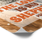 主は私の羊飼い ボホ キリスト教の幼児向けアート ポスター (角)