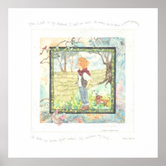 主は私の羊飼い ポスター