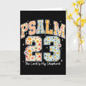 主は私の羊飼い ヨブ 23 キリスト教 聖書V カード (黄色い花)