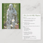 主は私の羊飼い-祈りの言葉カード 名刺 (正面/裏面)