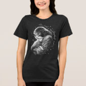 主は私の羊飼い。詩篇23. トライブレンドTシャツ (正面)