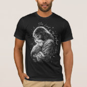 主は私の羊飼い。詩篇23 Tシャツ (正面)