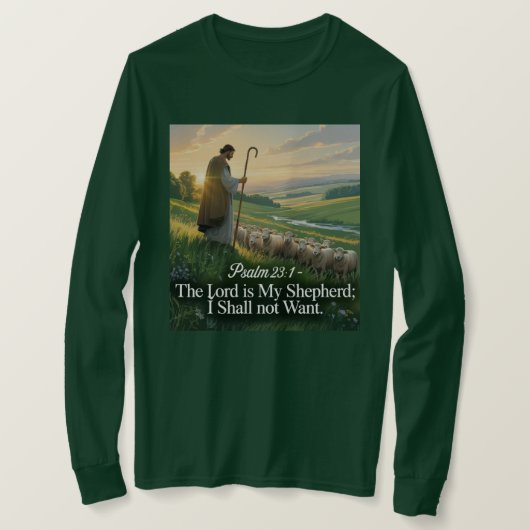 主は私の羊飼い Tシャツ Tシャツ (デザイン正面)