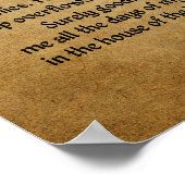 主は私の羊飼い(23詩篇) ポスター (角)