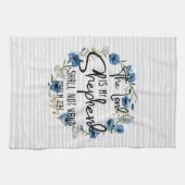 主は私の羊飼い| Psalm 23:1聖書の詩 キッチンタオル (横)