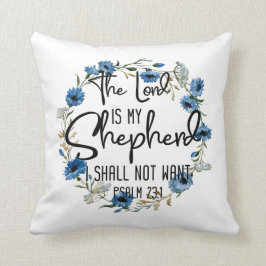 主は私の羊飼い| Psalm 23:1聖書の詩 クッション