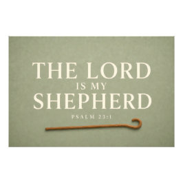 主は私の羊飼い Psalm 23 Christian Faith クリスチャン ギフト 主は我が羊飼 フォトプリント