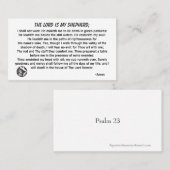 主は私の羊飼いPSALM 23名刺 名刺 (正面/裏面)