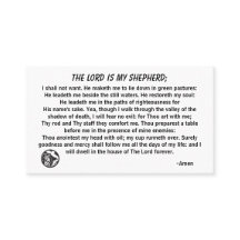 主は私の羊飼いPSALM 23名刺
