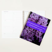 主は私の薄紫聖句を聞く プランナー手帳 (ディスプレー)