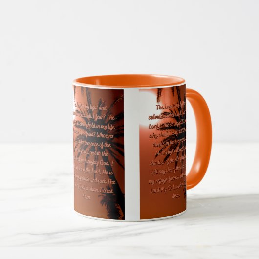 主は私の軽い二音マグカップ マグカップ (正面右)