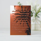 主は私の軽い平らなグリーティングカード カード (スタンド正面)