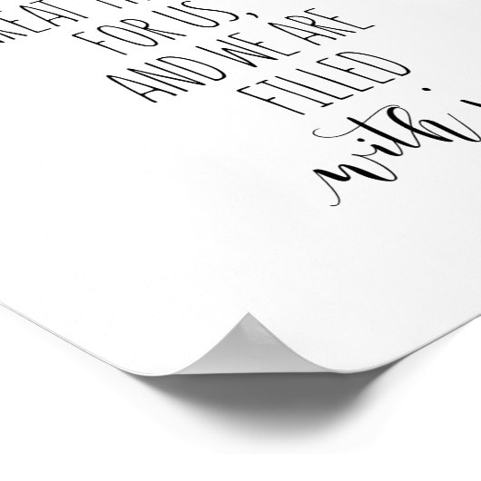 主は私達のために素晴らし事を行った， Psalm 126:3 ポスター (角)