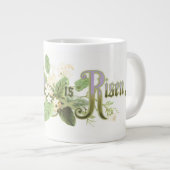 "主は立ち上がった"ヴィンテージイースターアート自然 ジャンボコーヒーマグカップ (正面右)