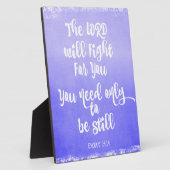 主は聖書の聖句のために戦う フォトプラーク (側面)