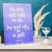 主は聖書の聖句のために戦う フォトプラーク (側面)