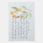 主は聖書の聖句を導く キッチンタオル (縦)