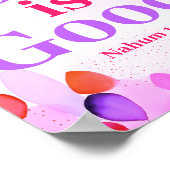 主は良いボホクリスチャン10代のガールウォールアート ポスター (角)