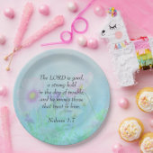 主は良い – Nahum 1:7 ペーパープレート (パーティー)