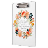 主は良きキリスト教聖書聖句リースクリップ クリップボード (左)