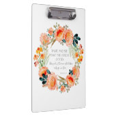 主は良きキリスト教聖書聖句リースクリップ クリップボード (右)