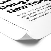 主は言われる「見よ、わたしは新しいことを行う」 ポスター (角)