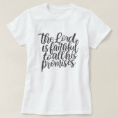 主は誠実な方 キリスト教Tシャツ Tシャツ (デザイン正面)