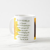 主は賛美し、…保ちます コーヒーマグカップ (正面左)