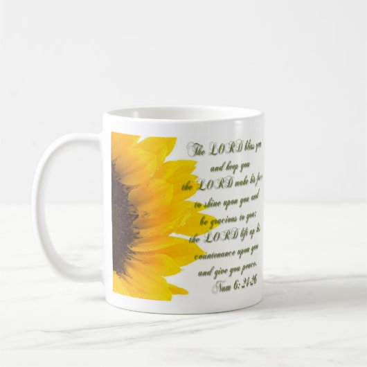 主は賛美し、…保ちます コーヒーマグカップ (左)