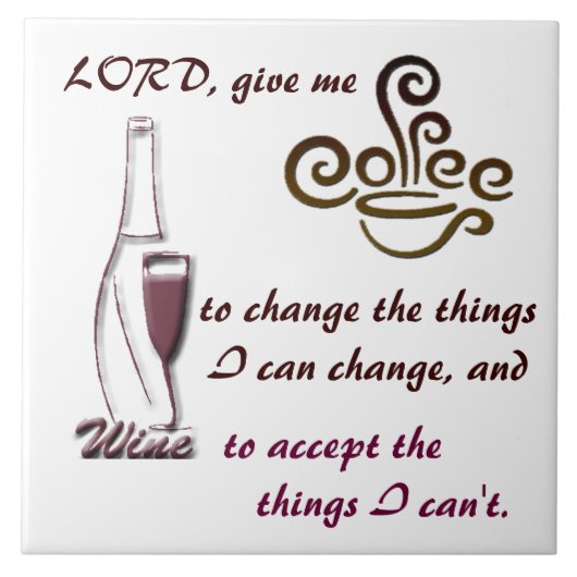 主は、与えます私にコーヒーを…. タイル (正面)