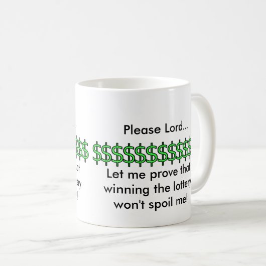 主は…私がlotterに勝つそれを証明することを許可しました コーヒーマグカップ (正面右)