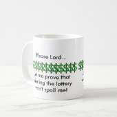 主は…私がlotterに勝つそれを証明することを許可しました コーヒーマグカップ (正面左)