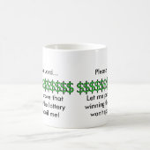 主は…私がlotterに勝つそれを証明することを許可しました コーヒーマグカップ (中央)