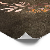 主はKJVのフローラ素晴らしを行ったグランジ ポスター (角)