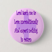 主はunconditionally-Religous愛に私を教えます 缶バッジ (正面)