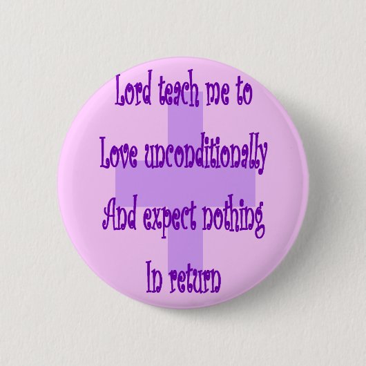 主はunconditionally-Religous愛に私を教えます 缶バッジ (正面)