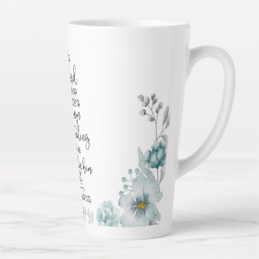 主への信頼フローラ カフェラテマグ (右)