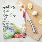 主への信頼フローラ キッチンタオル (四つ折り)